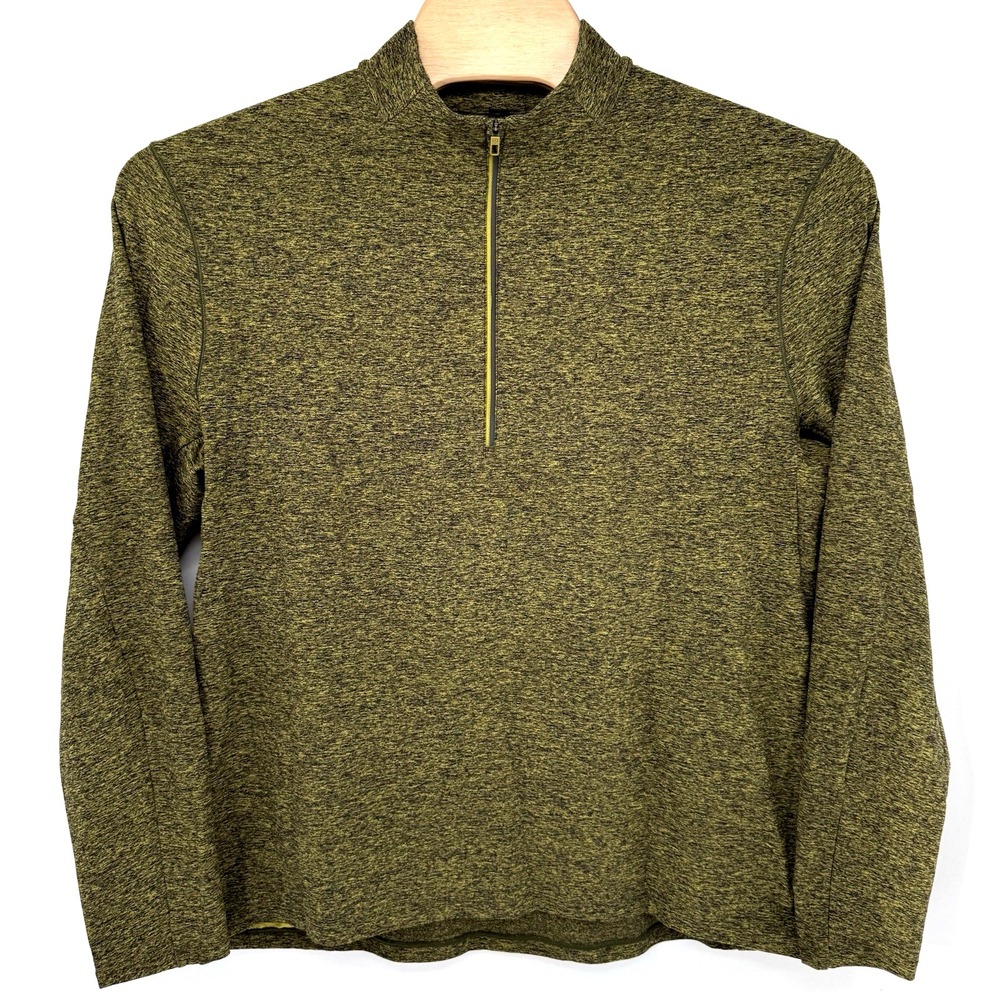 Lululemon Pullover Men's Size‎ 2XL Green Surge Warm 1/4 Zip Running Outdoor